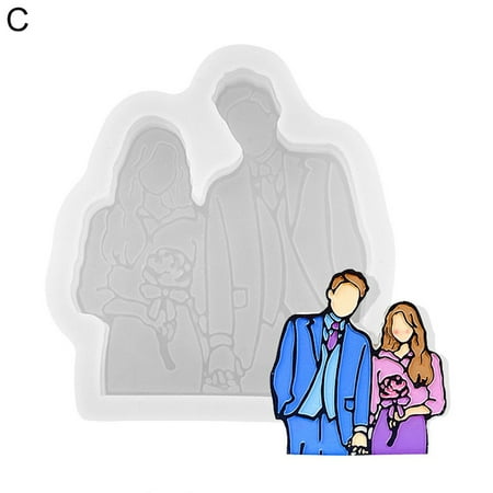 VEAREAR DIY Silicone Couple Wedding Theme Handmade Fondant Cookie Cutter Mold Cake Decor
VEAREAR DIY Silicone Couple Wedding Theme Handmade Fondant Cookie Cutter Mold Cake Decor