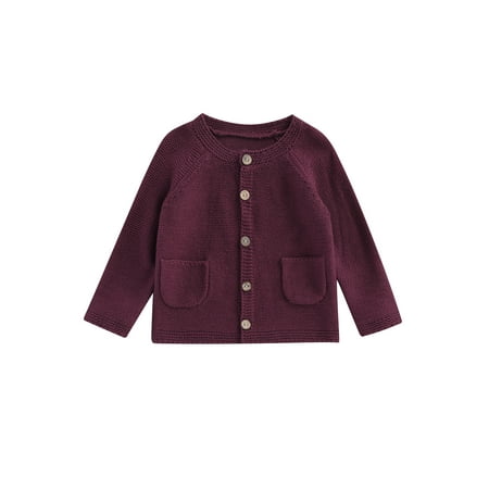 Qtinghua Infant Toddler Baby Girls Knitted Cardigan Solid Color Knit Crochet Button Sweater Coat Fall Winter Jacket Warm Clothes Wine Red 18-24 Months
Qtinghua Infant Toddler Baby Girls Knitted Cardigan Solid Color Knit Crochet Button Sweater Coat Fall Winter Jacket Warm Clothes Wine Red 18-24 Months