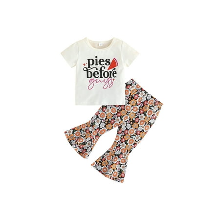 Bagilaanoe 2pcs Toddler Baby Girl Long Pants Set Letter Print Short Sleeve T-Shirts Tops + Flare Trousers 9M 12M 18M 24M 3T 4T Kids Casual Outfits
Bagilaanoe 2pcs Toddler Baby Girl Long Pants Set Letter Print Short Sleeve T-Shirts Tops + Flare Trousers 9M 12M 18M 24M 3T 4T Kids Casual Outfits