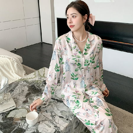 PIKADINGNIS Spring Summer Ladies Faux Silk Pajama Sets Sexy Homewear Clothes Womens Casual Luxury Pajamas Thin Female Sleepwear Set
PIKADINGNIS Spring Summer Ladies Faux Silk Pajama Sets Sexy Homewear Clothes Womens Casual Luxury Pajamas Thin Female Sleepwear Set