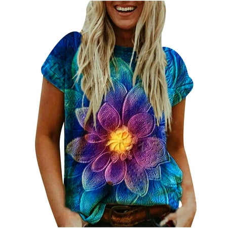 Blouses for Women Fashion 2023 Summer Women s Casual Short Sleeve Printed O-Neck Blouse T-Shirt Ladies Tops Loose Maternity Blouses Blue XXL
Blouses for Women Fashion 2023 Summer Women s Casual Short Sleeve Printed O-Neck Blouse T-Shirt Ladies Tops Loose Maternity Blouses Blue XXL