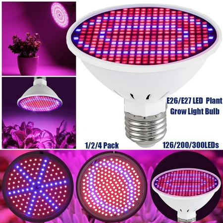 Rosnek E27/E26 Energy Saving Red Blue LED Grow Light Bulbs 126/200/300LEDs Indoor Plant Growing Growth Lamp For Hydroponics Greenhouse Organic Soil Flower Seeds Vegetable Plant 1/2/4Pack
Rosnek E27/E26 Energy Saving Red Blue LED Grow Light Bulbs 126/200/300LEDs Indoor Plant Growing Growth Lamp For Hydroponics Greenhouse Organic Soil Flower Seeds Vegetable Plant 1/2/4Pack