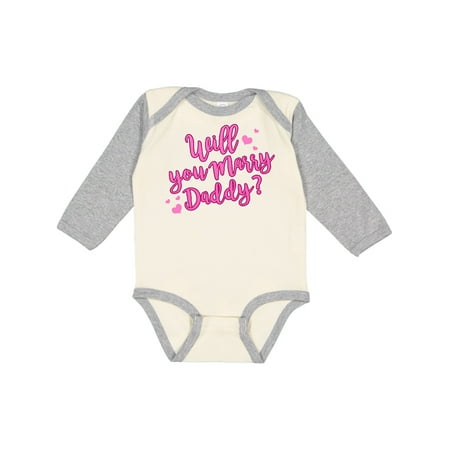 Inktastic will you marry daddy Gift Baby Boy or Baby Girl Long Sleeve Bodysuit
Inktastic will you marry daddy Gift Baby Boy or Baby Girl Long Sleeve Bodysuit