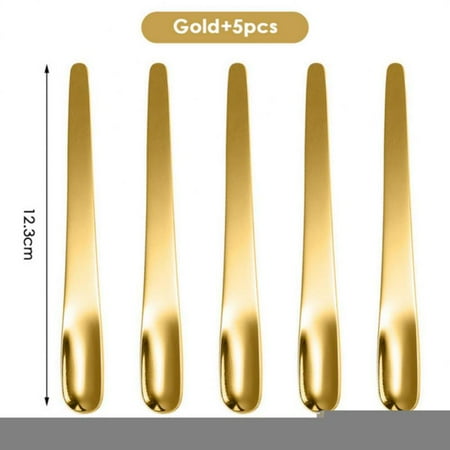 5PCS Coffee Spoon Stainless Steel Flat Spoon For Dessert Small Coffee Scoop Mixer Stirring Bar Spoon Kitchen Tableware
5PCS Coffee Spoon Stainless Steel Flat Spoon For Dessert Small Coffee Scoop Mixer Stirring Bar Spoon Kitchen Tableware
