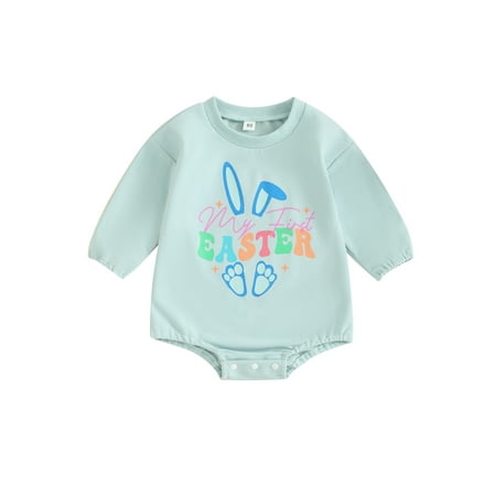 BABAMOON Infant Baby Girl Easter Jumpsuit Bunny Ear&Letter Print Long Sleeve Romper Spring Outfits
BABAMOON Infant Baby Girl Easter Jumpsuit Bunny Ear&Letter Print Long Sleeve Romper Spring Outfits