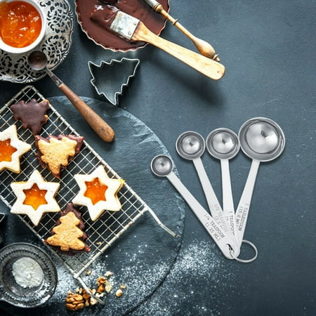 Measuring Spoon Reusable 4Pcs/Set Eco-Friendly Stainless Steel Scale Spoon For Coffee Shop Home Home Kitchen Use Powder Liquid And Solid Bar Milk Tea Shop
Measuring Spoon Reusable 4Pcs/Set Eco-Friendly Stainless Steel Scale Spoon For Coffee Shop Home Home Kitchen Use Powder Liquid And Solid Bar Milk Tea Shop