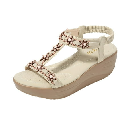 Bohemia Women Ladies Wedges Sandals Beach Flops Flip Casual Shoes Clear Sandals Women Size 9 Flat Peep Toe Sandals for Women
Bohemia Women Ladies Wedges Sandals Beach Flops Flip Casual Shoes Clear Sandals Women Size 9 Flat Peep Toe Sandals for Women