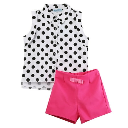 2pcs Baby Clothing Set Girl Child Kid Polka Dot T-shirt Tops + Pink Pants Shorts
2pcs Baby Clothing Set Girl Child Kid Polka Dot T-shirt Tops + Pink Pants Shorts