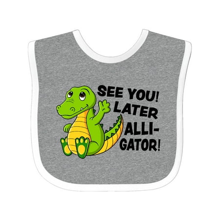 Inktastic See You Later Alligator Gift Baby Boy or Baby Girl Bib