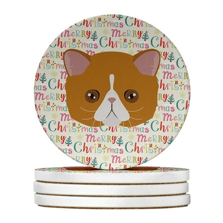 Exotic Shorthair Cat Christmas Large Sandstone Coasters Pack of 4 4 in x 4 in
Exotic Shorthair Cat Christmas Large Sandstone Coasters Pack of 4 4 in x 4 in
