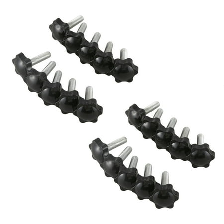 20 Pcs M8X30mmx32mm Male Thread Hex Shaped Head Clamping Screw Knob
20 Pcs M8X30mmx32mm Male Thread Hex Shaped Head Clamping Screw Knob