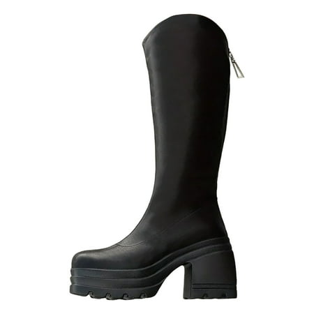 Jungdeepe Ladies Casual Simple Solid Color Zipper Heel High Heel Large Size Leather Boots Knee Boots
Jungdeepe Ladies Casual Simple Solid Color Zipper Heel High Heel Large Size Leather Boots Knee Boots