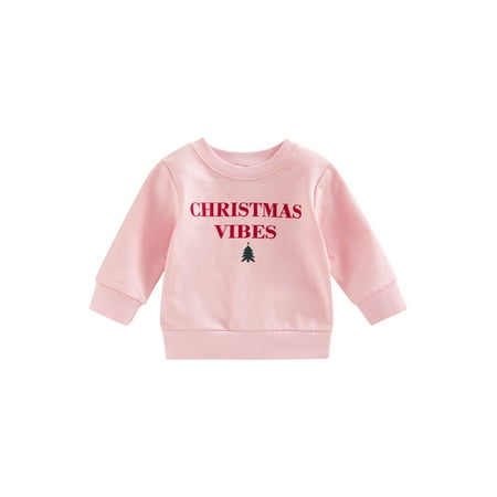 Kids Toddler Baby Girl Christmas Sweatshirt Long Sleeve Letter Print Crewneck Pullover Tee Shirts Tops
Kids Toddler Baby Girl Christmas Sweatshirt Long Sleeve Letter Print Crewneck Pullover Tee Shirts Tops