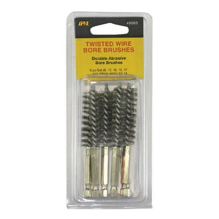 Innovative Products Of America 6 Pc Set Of Twisted Stainless Wire Bore Brushes