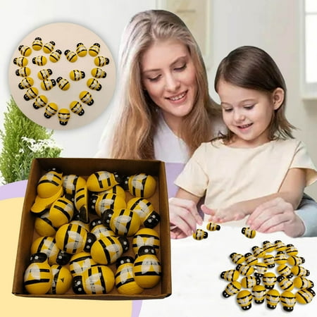 24 Wooden 3D Bee Trinkets Yellow Painted Flat Back Bees A Small Bee That Can Be Pasted (with Adhesive Backing)
24 Wooden 3D Bee Trinkets Yellow Painted Flat Back Bees A Small Bee That Can Be Pasted (with Adhesive Backing)
