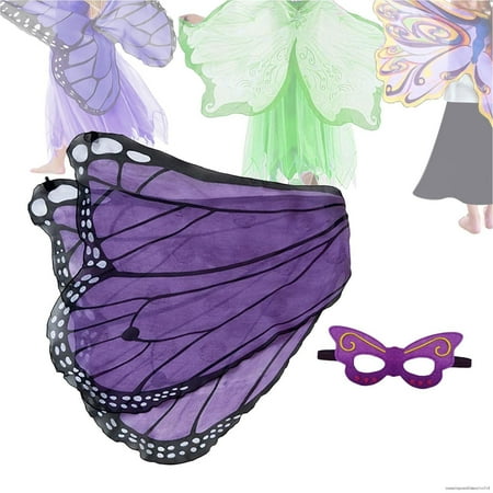 Butterfly Fairy Wing Fancy Dress Costume Princess Dress Up For Kids Photo Prop