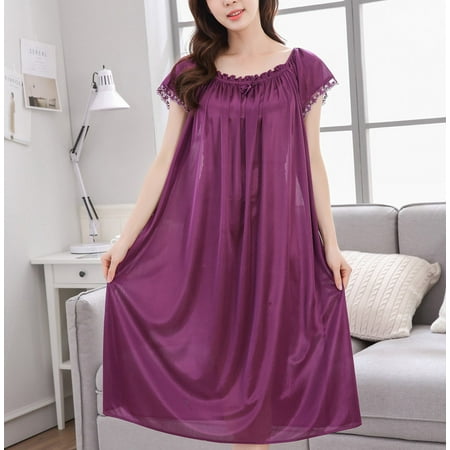 Simplmasygenix Womens Casual Pajamas Clearance Plus Size Women s Ankle Length Round Neck Short Sleeves Solid Nightdress Sleepwear
Simplmasygenix Womens Casual Pajamas Clearance Plus Size Women s Ankle Length Round Neck Short Sleeves Solid Nightdress Sleepwear