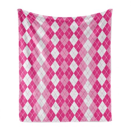 Pink and White Soft Flannel Fleece Throw Blanket Traditional Argyle Design with Rhombuses and Dashed Lines Cozy Plush for Indoor and Outdoor Use 50 x 70 Pink Pale Pink and White by Ambesonne
Pink and White Soft Flannel Fleece Throw Blanket Traditional Argyle Design with Rhombuses and Dashed Lines Cozy Plush for Indoor and Outdoor Use 50 x 70 Pink Pale Pink and White by Ambesonne