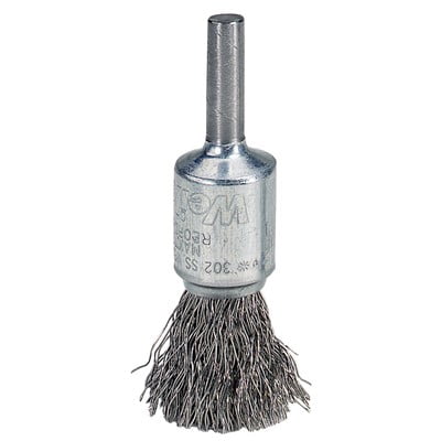 Weiler 1/2 Crimped Wire End Brush .006 Steel (4 Pack)
