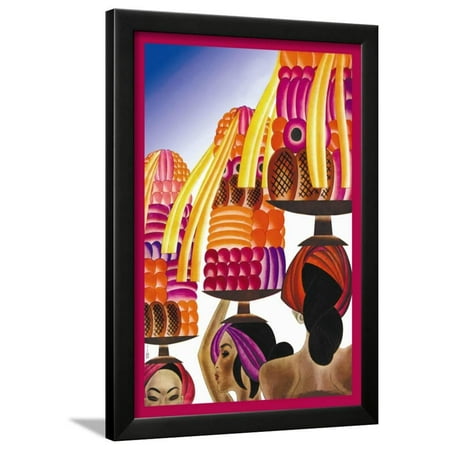 The Balinese Go Templewards Framed Print Wall Art By Frank Mcintosh
