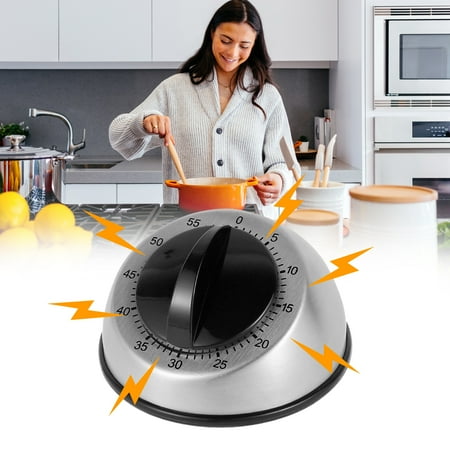 Stainless Steel Kitchen Cooking Timer 60-Minute Long Ring Bell Loud Alarm Kitchen Countdown Mechanical Timer for Home Baking Cooking
Stainless Steel Kitchen Cooking Timer 60-Minute Long Ring Bell Loud Alarm Kitchen Countdown Mechanical Timer for Home Baking Cooking
