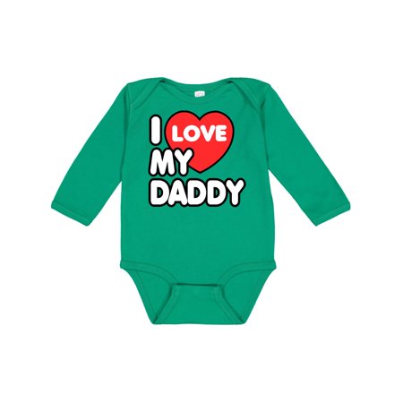 Inktastic I Love my Daddy Gift Baby Boy or Baby Girl Long Sleeve Bodysuit