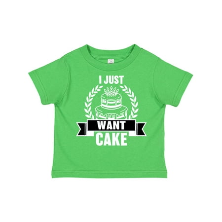 Inktastic I Just Want Cake Gift Toddler Boy or Toddler Girl T-Shirt
