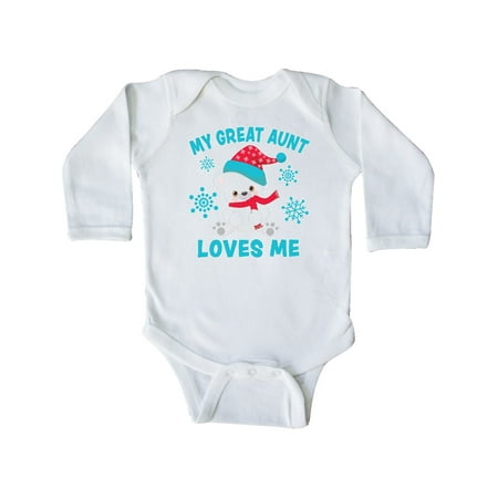 Inktastic Polar Bear My Great Aunt Loves Me in Santa Hat Gift Baby Boy or Baby Girl Long Sleeve Bodysuit
Inktastic Polar Bear My Great Aunt Loves Me in Santa Hat Gift Baby Boy or Baby Girl Long Sleeve Bodysuit