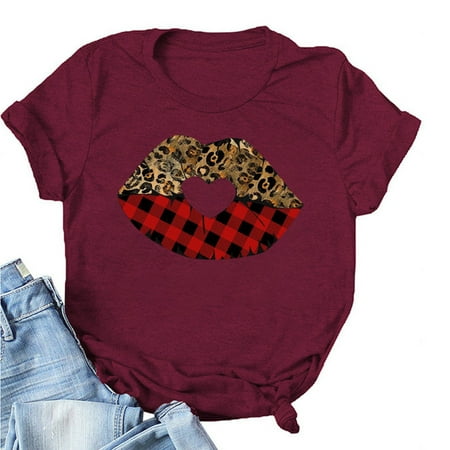 Mrat Short Sleeve Round-Neck Blouses & Shirts Tops For Women Dressy Ladies Fashion Printed Round Neck Short T-Shirt Loose Blouse Top Shirt Maternity Blouses
Mrat Short Sleeve Round-Neck Blouses & Shirts Tops For Women Dressy Ladies Fashion Printed Round Neck Short T-Shirt Loose Blouse Top Shirt Maternity Blouses