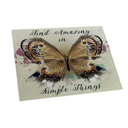 Bluelans Home textiles 42x32cm Rectangle Butterfly Print Heat Insulation Placemat Cup Tableware Pad Mat
Bluelans Home textiles 42x32cm Rectangle Butterfly Print Heat Insulation Placemat Cup Tableware Pad Mat