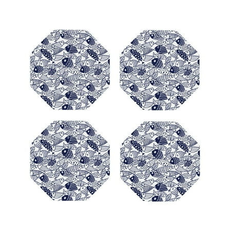Matuu Blue Fish1 for Cup Coasters Set of 4 Leather Coasters Desk Coasters for Office Measures 4” x 4”-Octagon
Matuu Blue Fish1 for Cup Coasters Set of 4 Leather Coasters Desk Coasters for Office Measures 4” x 4”-Octagon