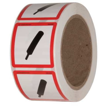 Safety Label 2 in. W x 2 in. H PK500