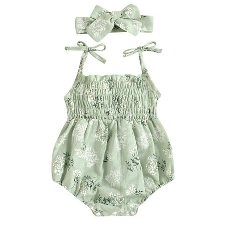 Infant Girls Bodysuits Floral Printed Suspenders Headbands Baby Clothes Newborn Kids Children Loose Fashion Outwear Leisure Spring Summer Rompers Jumpsuits
Infant Girls Bodysuits Floral Printed Suspenders Headbands Baby Clothes Newborn Kids Children Loose Fashion Outwear Leisure Spring Summer Rompers Jumpsuits