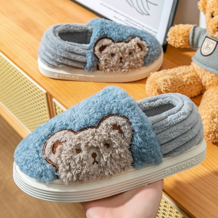 PhoneSoap Men Slippers Autumn And Winter Indoor Fashion Comfortable Cartoon Bear Thick Bottom Non Slip Blue
PhoneSoap Men Slippers Autumn And Winter Indoor Fashion Comfortable Cartoon Bear Thick Bottom Non Slip Blue