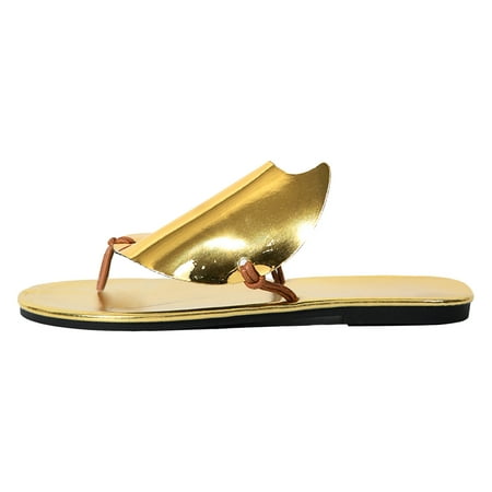 Jungdeepe Ladies Summer Casual Solid Color Shiny Leather Leaf Clip Toe Flat Bottom Beach Outer Wear Large Size Sandals Slippers
Jungdeepe Ladies Summer Casual Solid Color Shiny Leather Leaf Clip Toe Flat Bottom Beach Outer Wear Large Size Sandals Slippers