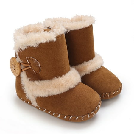 Babys First Walkers Shoes Fall Winter Non Skid Bottom Infant Crib Shoes