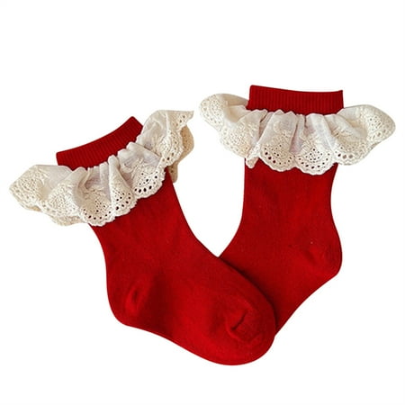 Toddler Baby Socks Cute Kids Girls Lace Ruffles Mid-Tube Red Socks Breathable Elastic Floor Socks
Toddler Baby Socks Cute Kids Girls Lace Ruffles Mid-Tube Red Socks Breathable Elastic Floor Socks