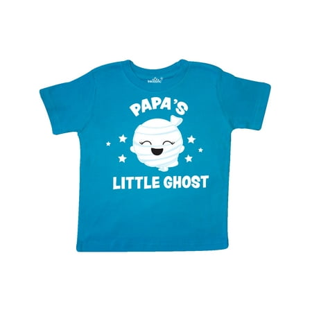 Inktastic Cute Papa s Little Ghost with Stars Gift Toddler Toddler Girl T-Shirt