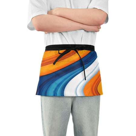 Yayeee Waist Apron with Pockets for Cooking Waterproof Half Server Aprons Orange Abstract Wavy
Yayeee Waist Apron with Pockets for Cooking Waterproof Half Server Aprons Orange Abstract Wavy