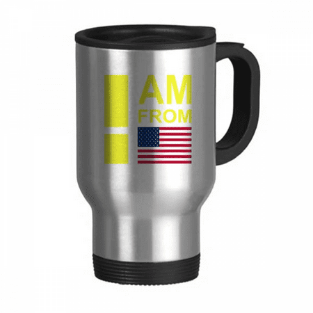 I Am From United States Art Deco Fashion Travel Mug Flip Lid Stainless Steel Cup Car Tumbler Thermos
I Am From United States Art Deco Fashion Travel Mug Flip Lid Stainless Steel Cup Car Tumbler Thermos