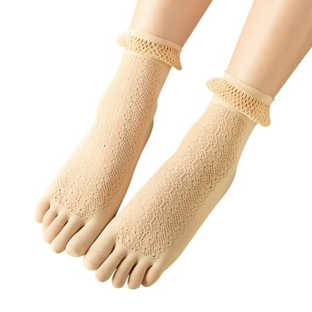 Qufokar Lilyrhyme Lace Warmer Socks Running Socks for Men Women Solid Lace Mesh Socks Hollow Ruffle Non Slip Socks Toe Socks
Qufokar Lilyrhyme Lace Warmer Socks Running Socks for Men Women Solid Lace Mesh Socks Hollow Ruffle Non Slip Socks Toe Socks