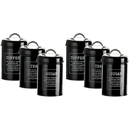 6 Pcs Coffee Bean Jars Metal Storage Jars Dried Fruits Storage Jars Leakproof Grain Containers
6 Pcs Coffee Bean Jars Metal Storage Jars Dried Fruits Storage Jars Leakproof Grain Containers
