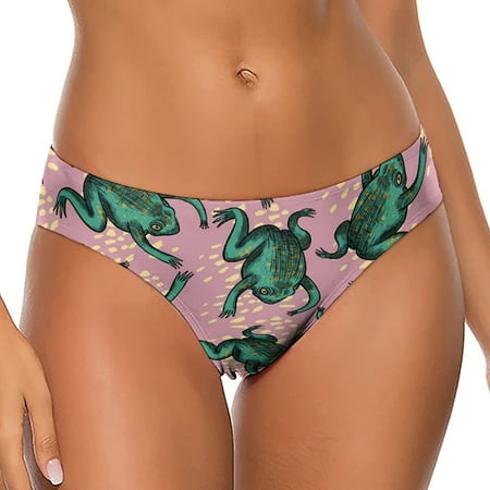 Funny Frogs Women s Thongs Sexy T Back G-Strings Panties Underwear Panty