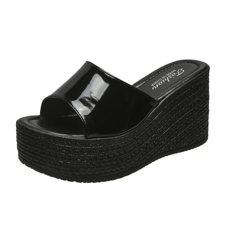 nsendm Wrap Sandals for Women Fashion Summer Women Sandals Wedge Heel Thick Bottom Fish Mouth Pool Sandals Women Black 9
nsendm Wrap Sandals for Women Fashion Summer Women Sandals Wedge Heel Thick Bottom Fish Mouth Pool Sandals Women Black 9