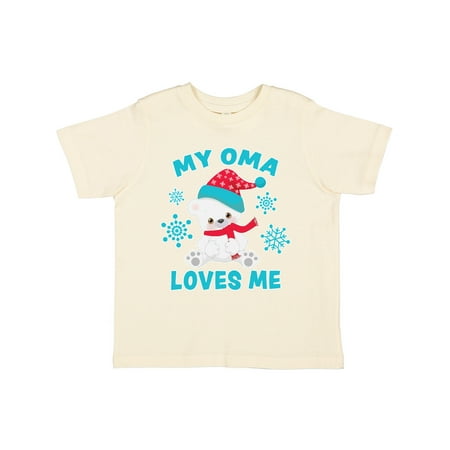 Inktastic Polar Bear My Oma Loves Me in Santa Hat with Snowflakes Gift Toddler Boy or Toddler Girl T-Shirt
Inktastic Polar Bear My Oma Loves Me in Santa Hat with Snowflakes Gift Toddler Boy or Toddler Girl T-Shirt