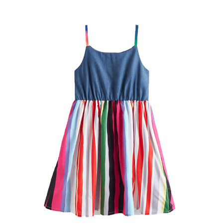 4T Girls Clothes Baby Girls Dress Sleeveless Suspender Dress Stripe Dress 4-5T Toddler Girls Summer Dress Blue
4T Girls Clothes Baby Girls Dress Sleeveless Suspender Dress Stripe Dress 4-5T Toddler Girls Summer Dress Blue