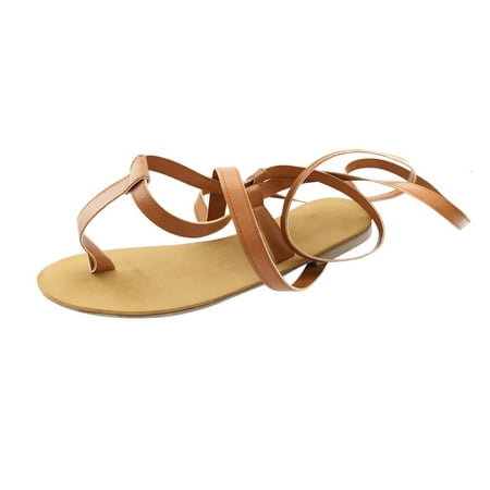 Lyinloo Women Summer Open-Toe Strap Roman Wind Straps Toe Flat Sandals Shoes Large Size Yellow 39
Lyinloo Women Summer Open-Toe Strap Roman Wind Straps Toe Flat Sandals Shoes Large Size Yellow 39