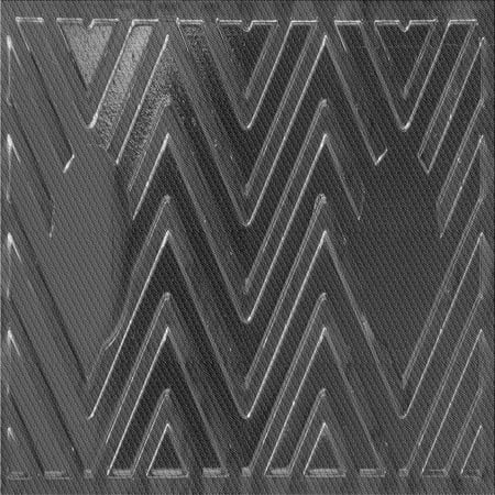 Ahgly Company Indoor Square Patterned Smokey Gray Area Rugs 8 Square