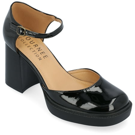 Journee Collection Womens Sophilynn Tru Comfort Foam Mid Heel Square Toe Pumps