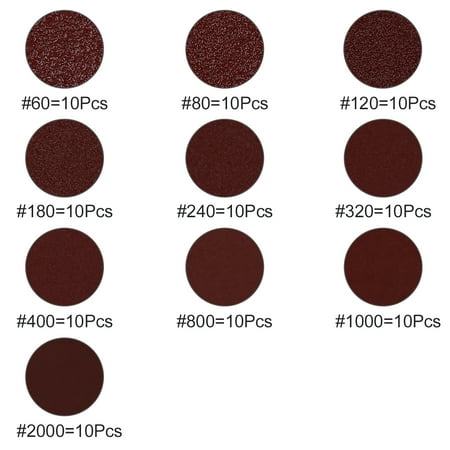 100pcs 2 Inch Hook and Loop Sanding Discs 60 80 120 180 240 320 400 800 1000 2000 Grits Flocking Sandpaper
100pcs 2 Inch Hook and Loop Sanding Discs 60 80 120 180 240 320 400 800 1000 2000 Grits Flocking Sandpaper
